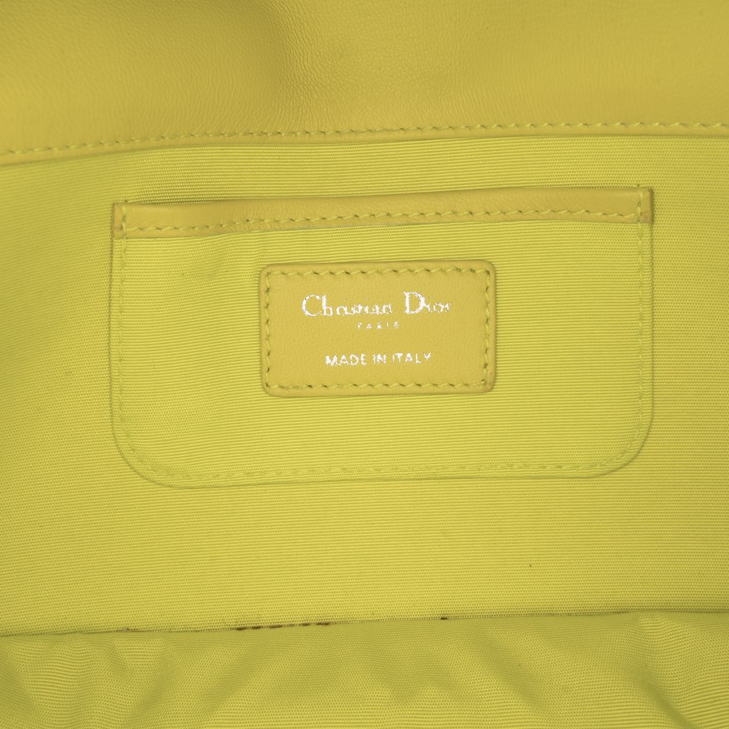 Dior Lambskin Cannage Lady Dior Wallet On Chain - Side view