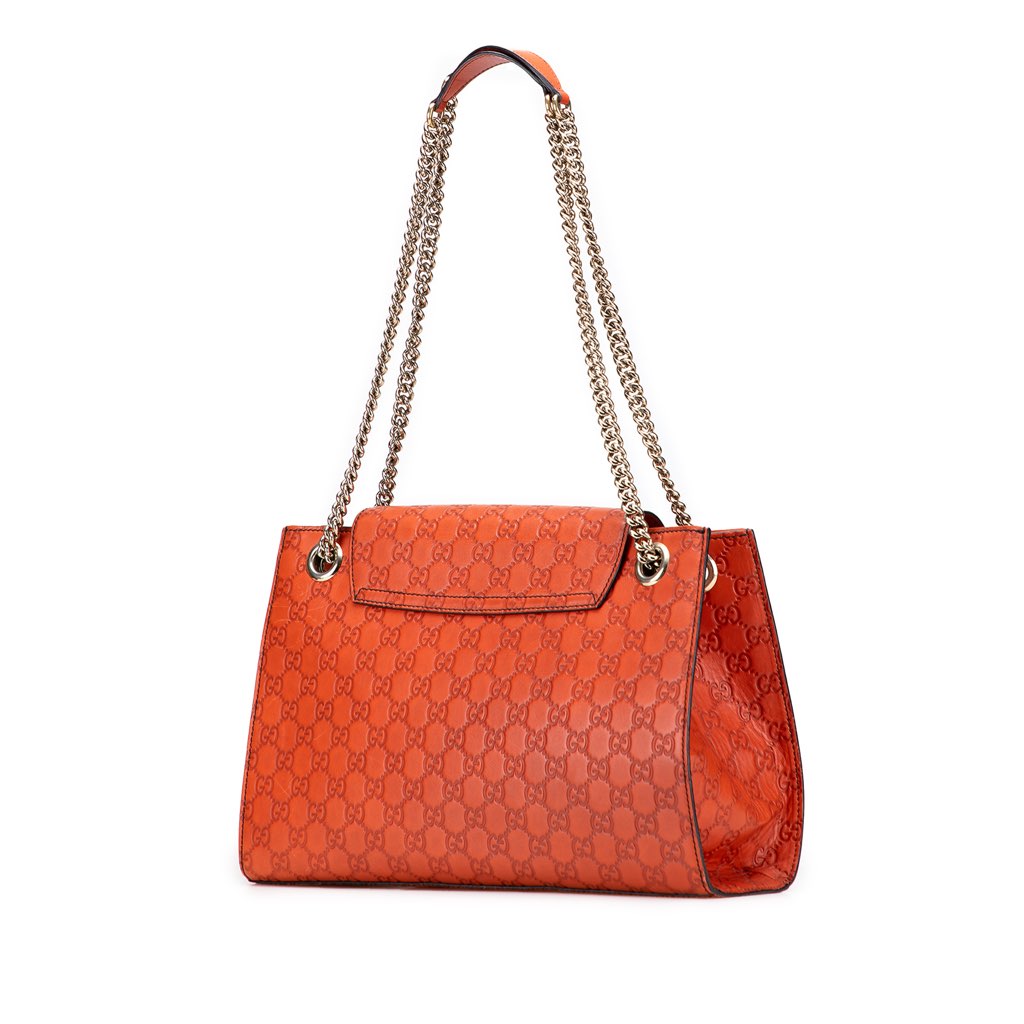 Gucci Large Guccissima Emily Shoulder Bag - Back view