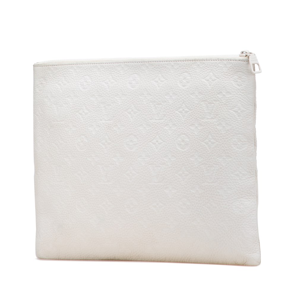 Louis Vuitton Monogram Taurillon A4 Pouch - Back view