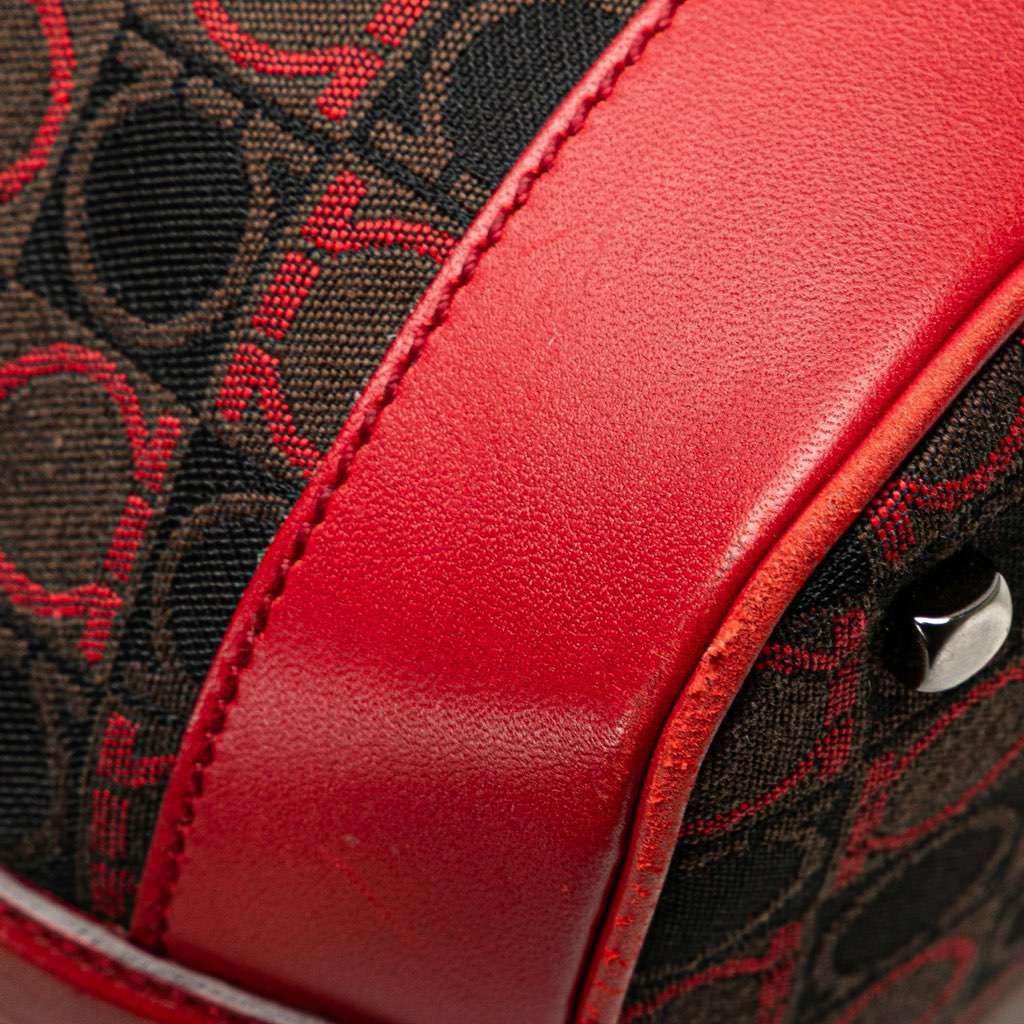 Salvatore Ferragamo Gancini Canvas Shoulder Bag - Detail 2