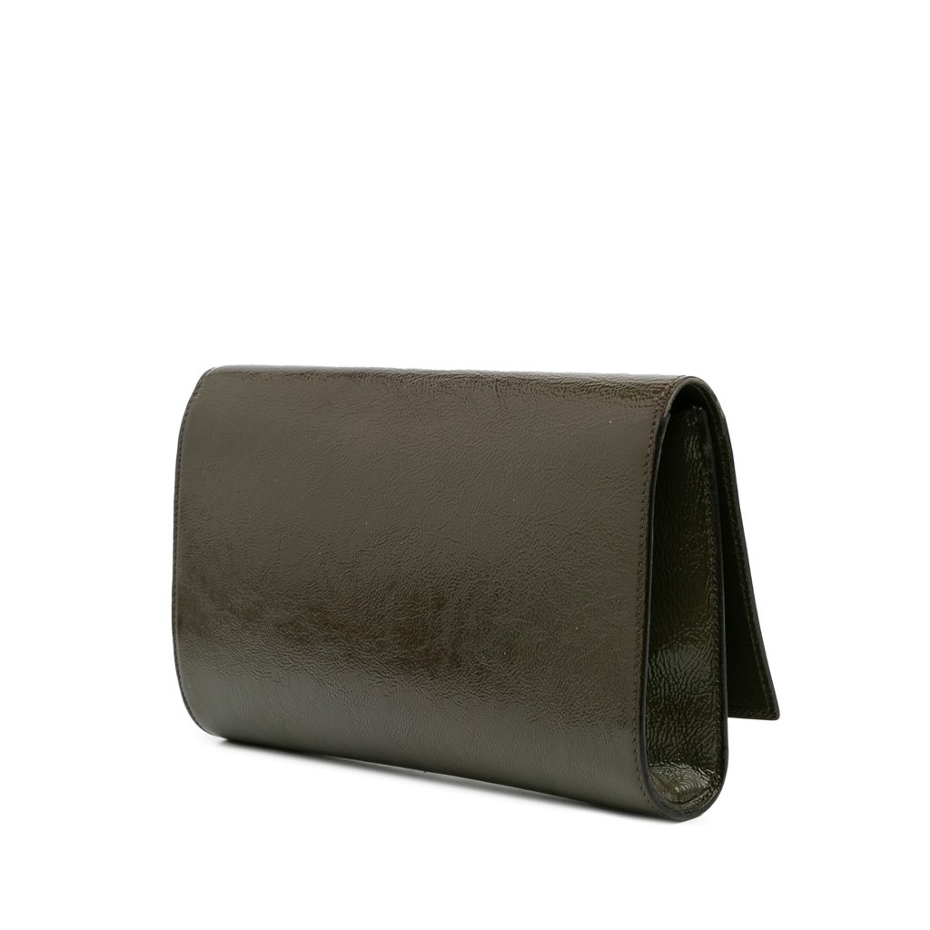 Yves Saint Laurent Large Patent Belle De Jour Clutch - 2