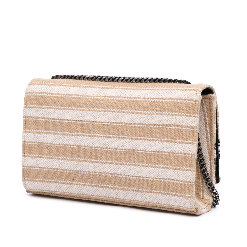 Saint Laurent Medium Berber Canvas Classic Monogram Kate Crossbody - 2