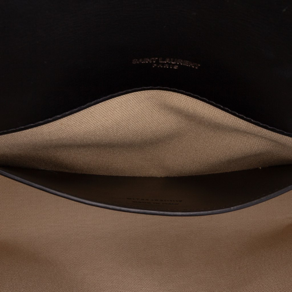 Saint Laurent Medium Berber Canvas Classic Monogram Kate Crossbody - 5