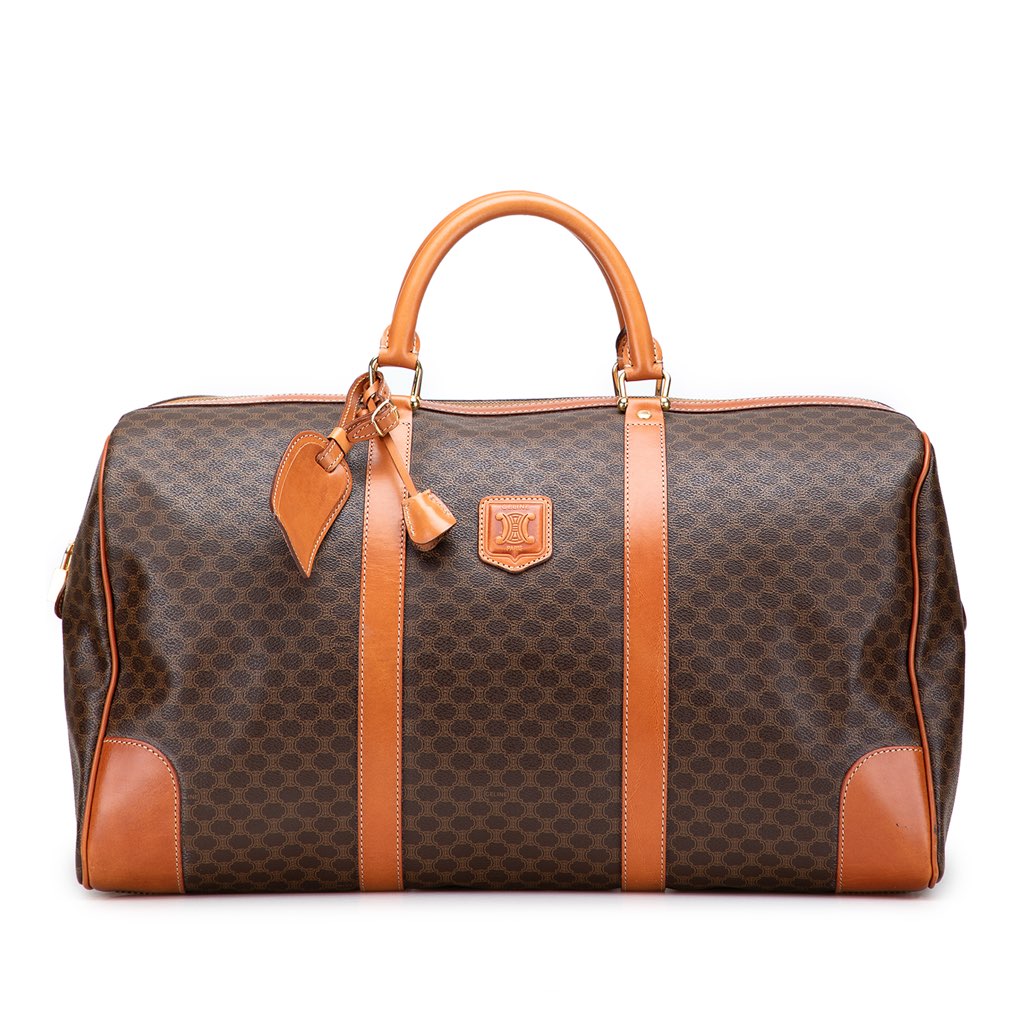 Celine Macadam Coated Canvas Travel Bag