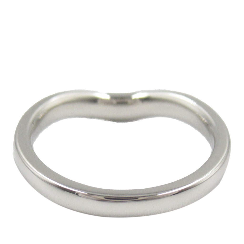 Tiffany & Co Platinum Elsa Peretti Curved Wedding Band Ring - 3