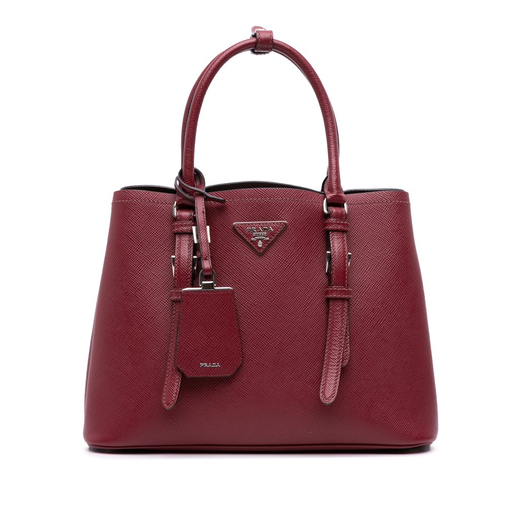 Prada Saffiano Cuir Double Satchel