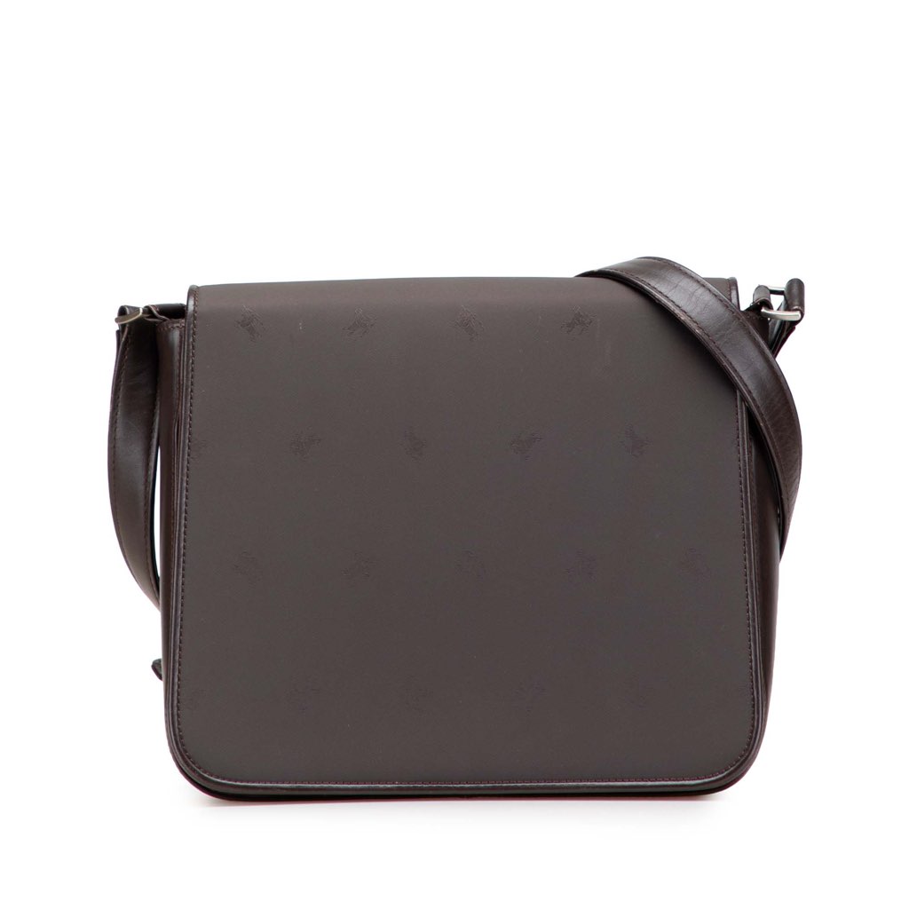 Burberry Jacquard and Leather Knight Crossbody