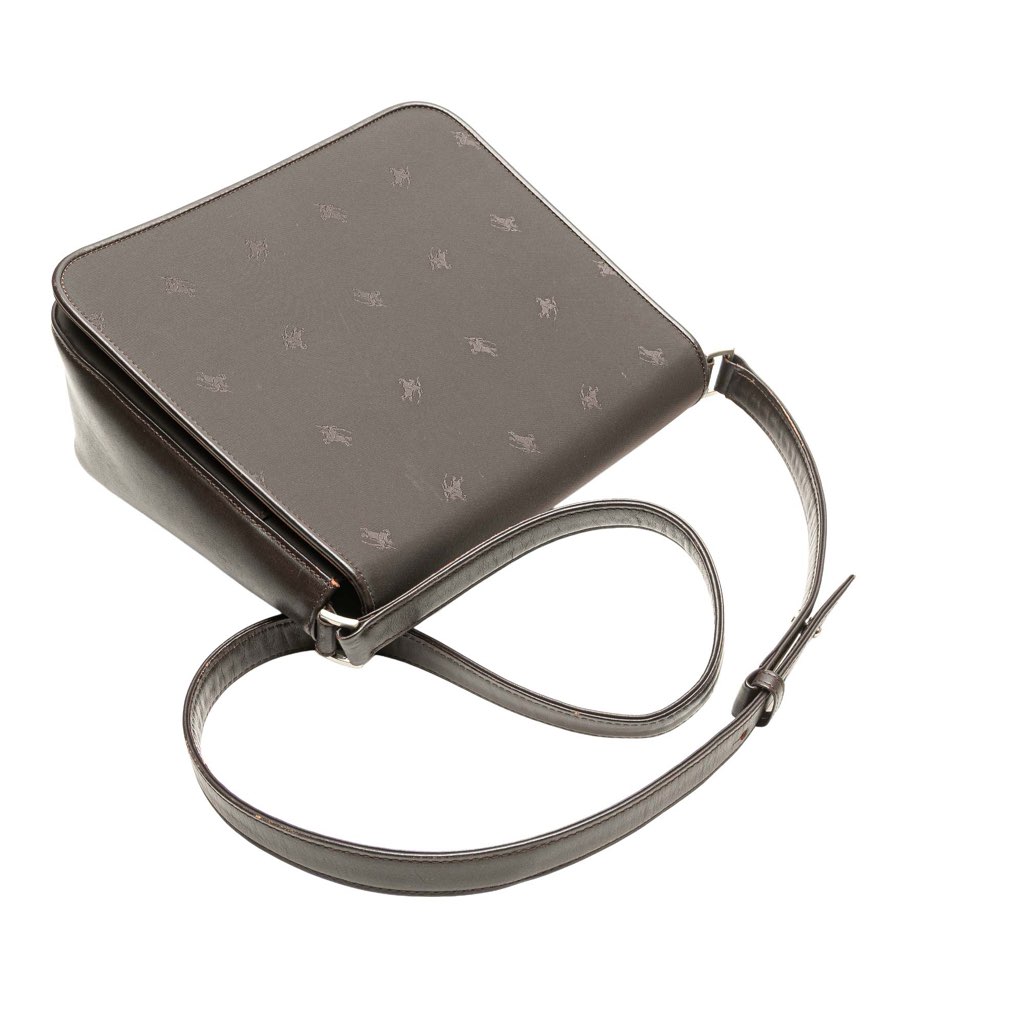 Burberry Jacquard and Leather Knight Crossbody - Image 13