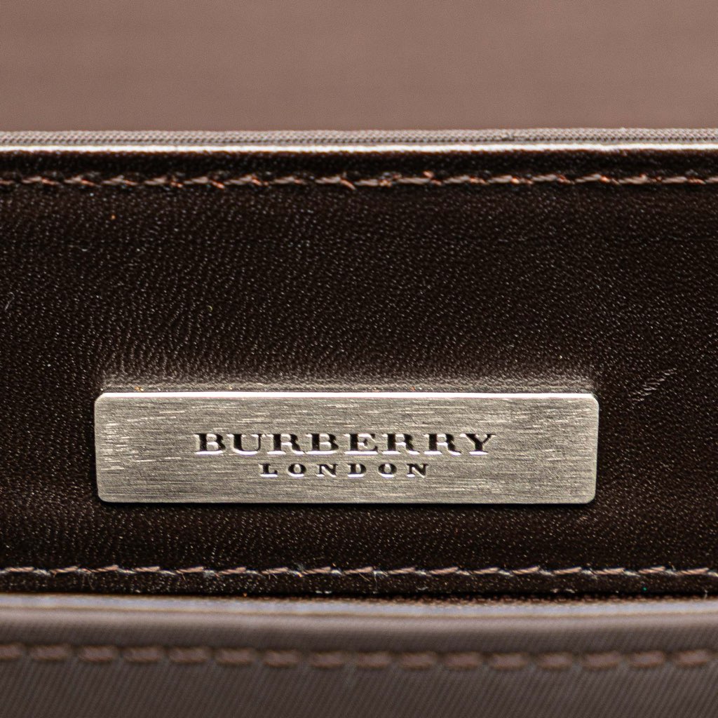 Burberry Jacquard and Leather Knight Crossbody - Side view