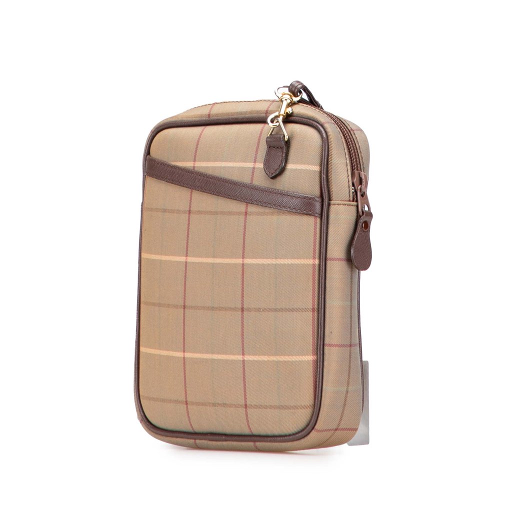 Burberry Vintage Check Canvas Crossbody - Back view