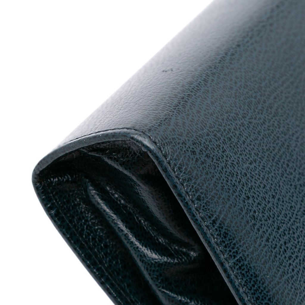 Salvatore Ferragamo Leather Gancini Clutch - Detail 2