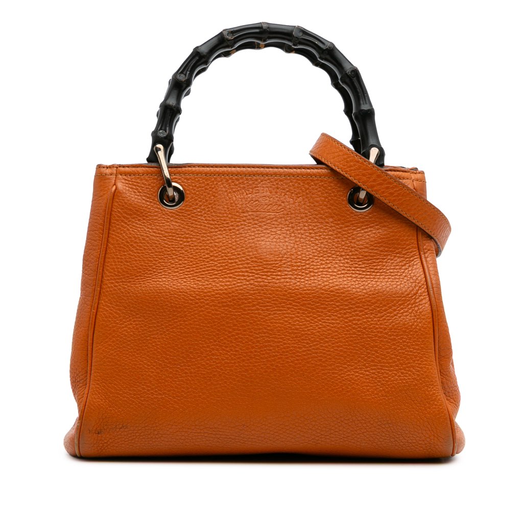 Gucci Small Calfskin Bamboo Shopper Satchel