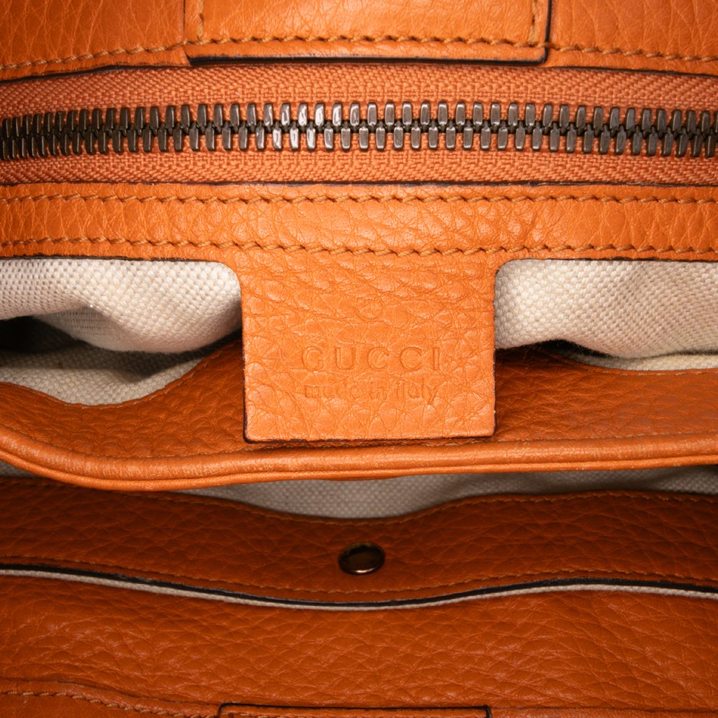 Gucci Small Calfskin Bamboo Shopper Satchel - 5