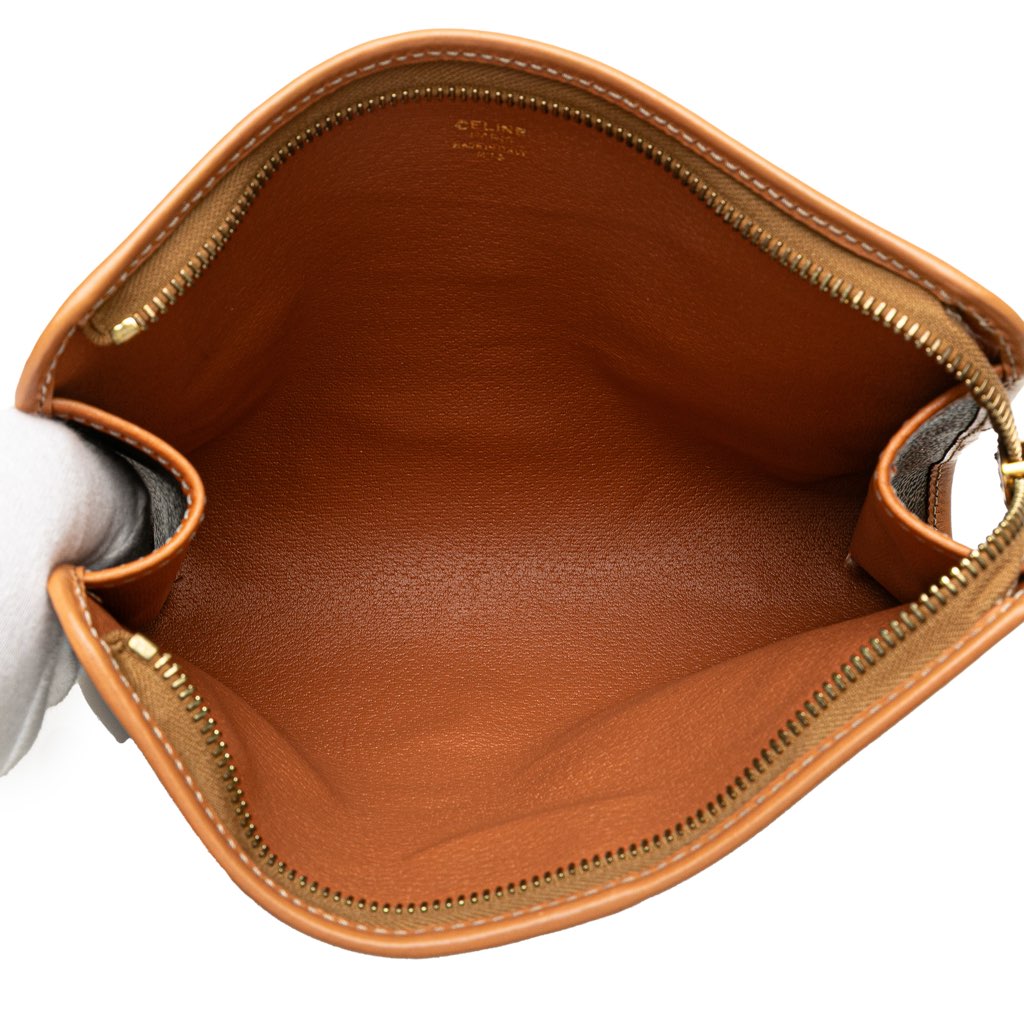 Celine Macadam Coated Canvas Clutch - 4