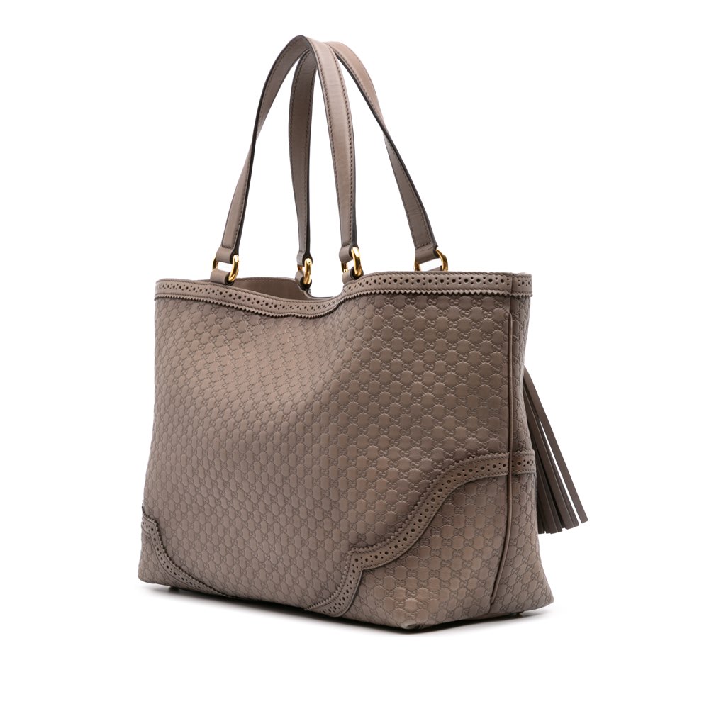 Gucci Large Microguccissima Brogue Duilio Tote - Back view