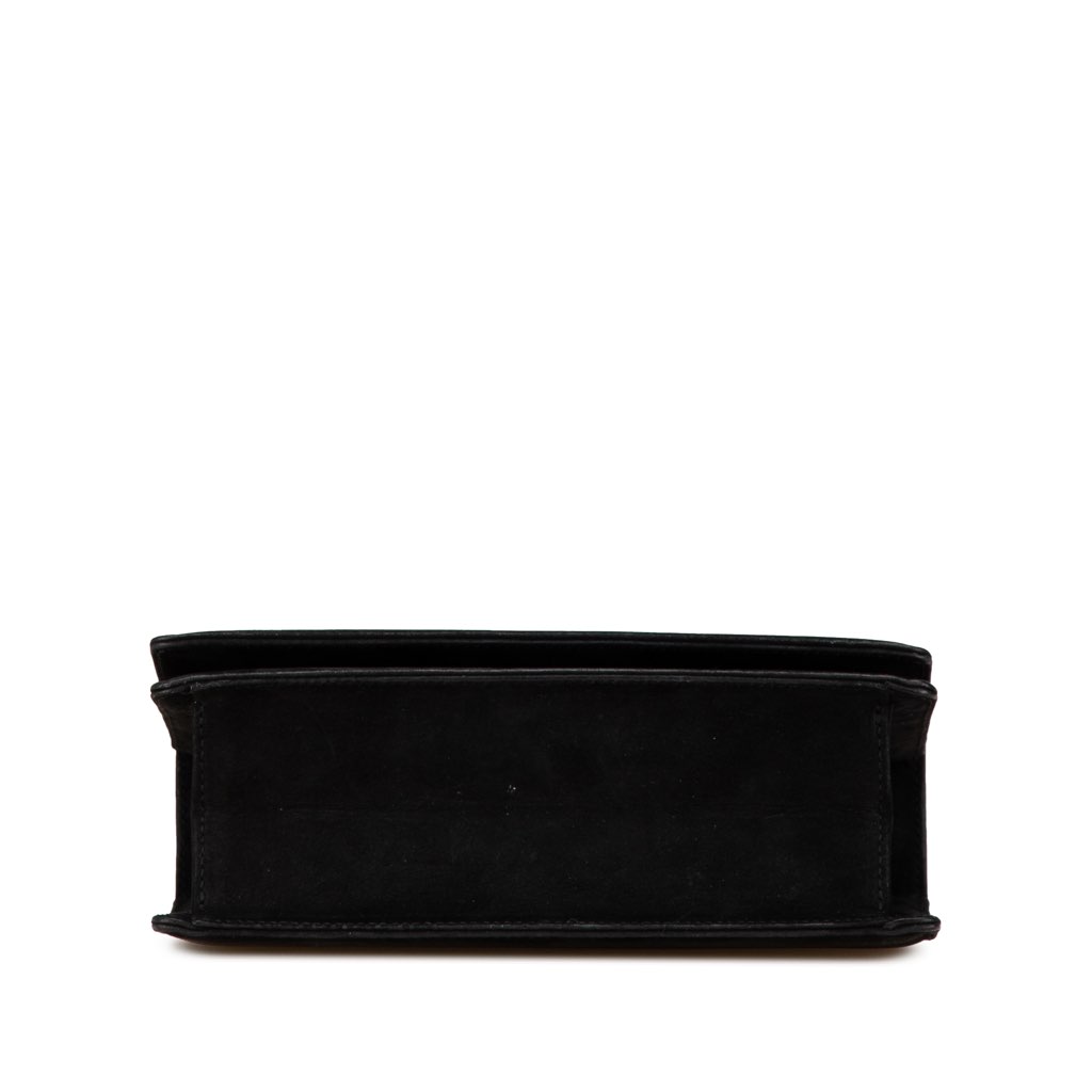 Salvatore Ferragamo Suede Metal Top Handle Bag - 3