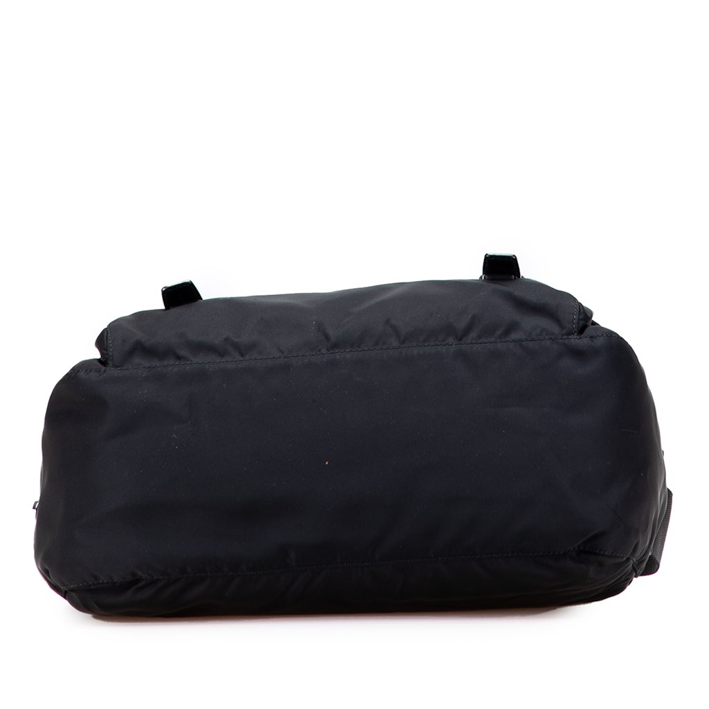 Prada Tessuto Zip Double Buckle Messenger Bag - 3