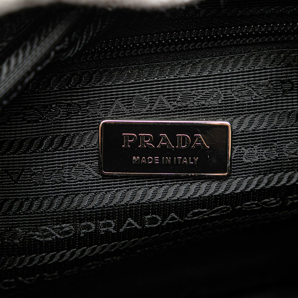 Prada Tessuto Zip Double Buckle Messenger Bag - 5