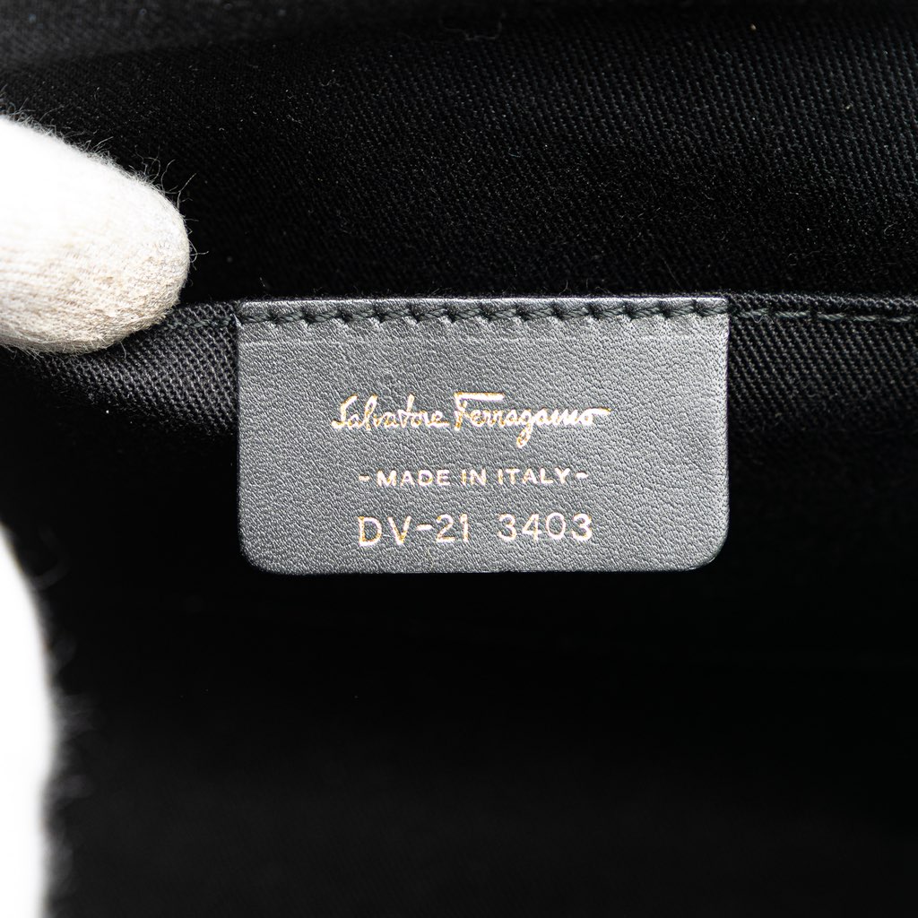 Salvatore Ferragamo Wicker Gancini Iconic Top Handle Bag - 5