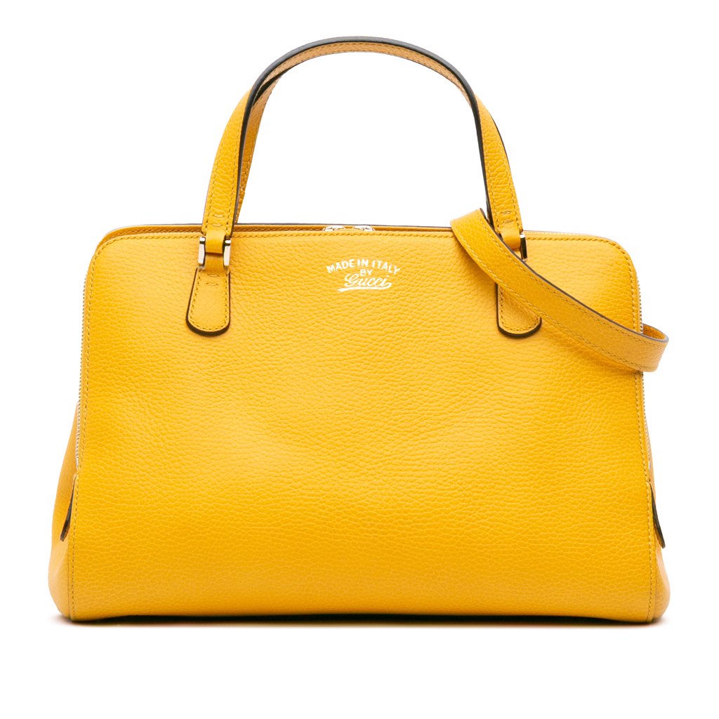 Gucci Calfskin Swing Top Handle Satchel