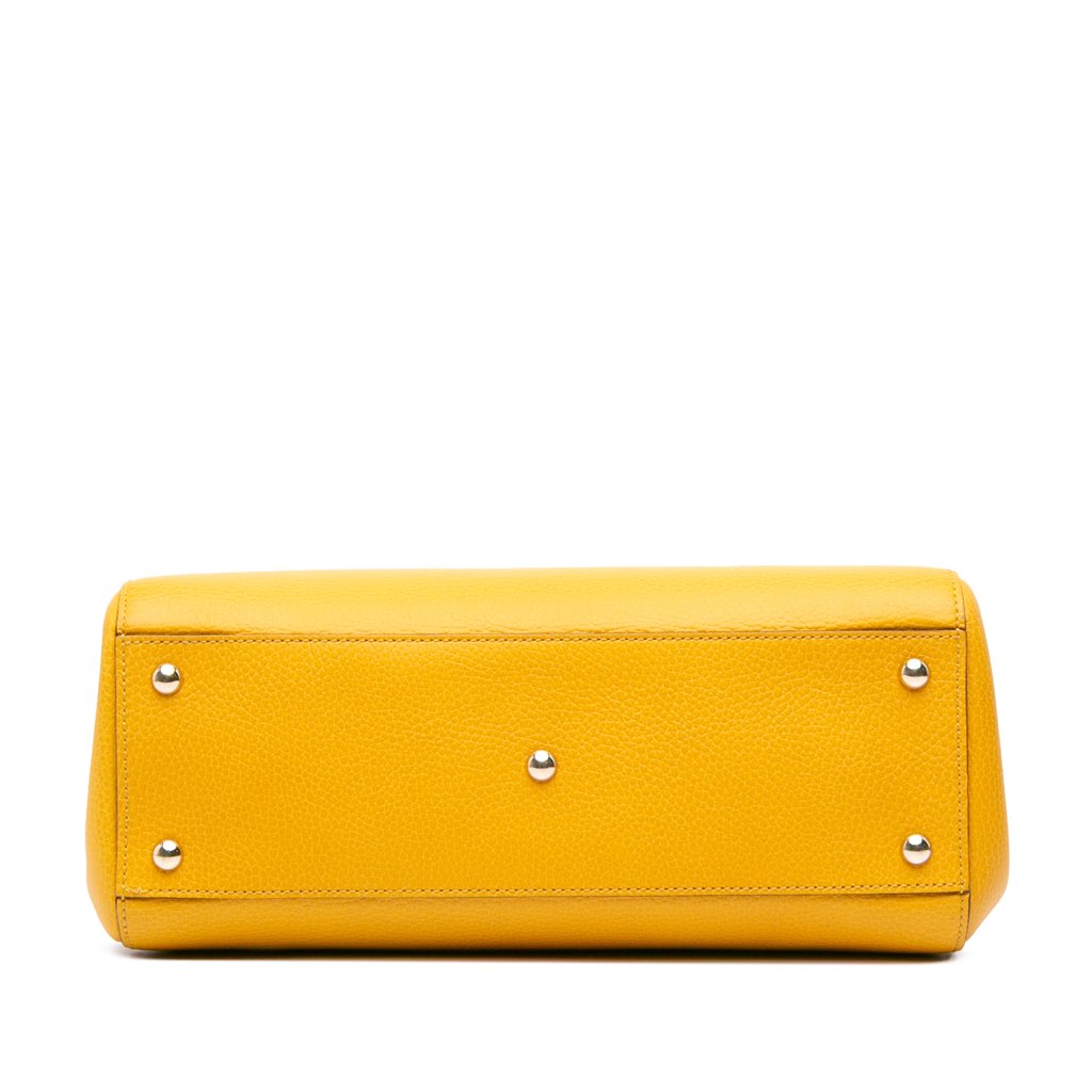 Gucci Calfskin Swing Top Handle Satchel - Image 6