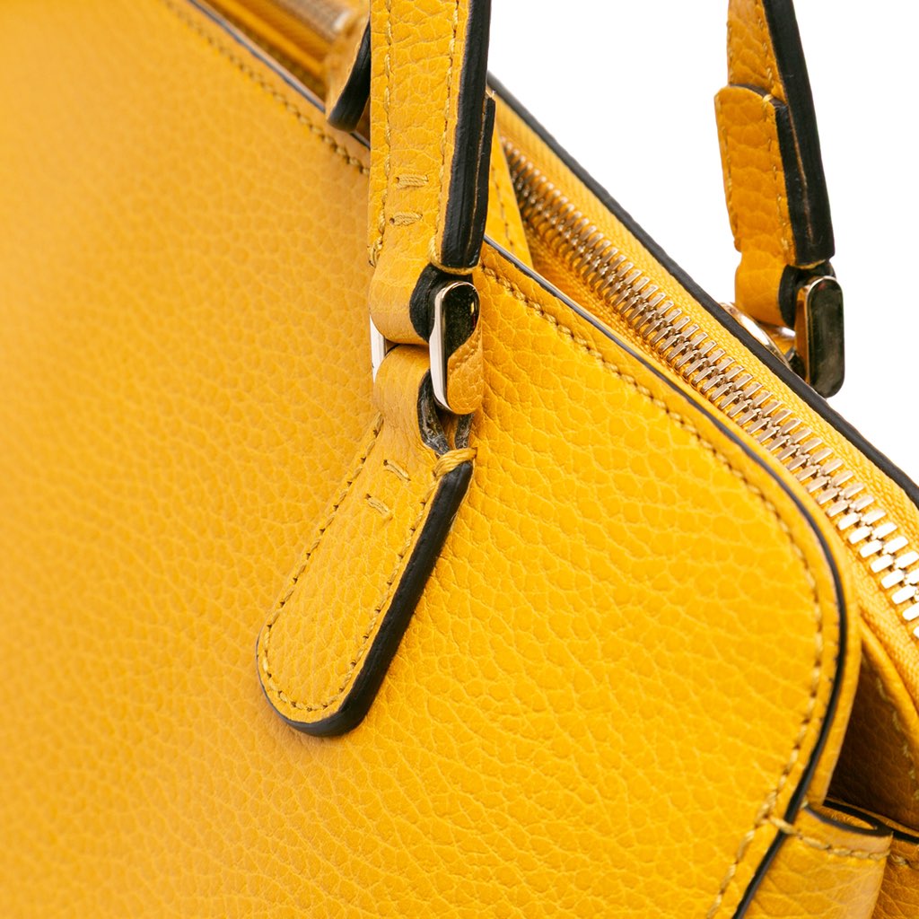 Gucci Calfskin Swing Top Handle Satchel - Image 12