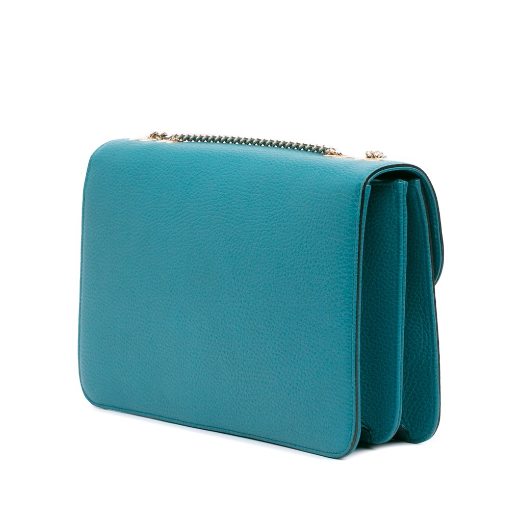 Gucci Medium Dollar Calfskin Interlocking G Crossbody - Back view