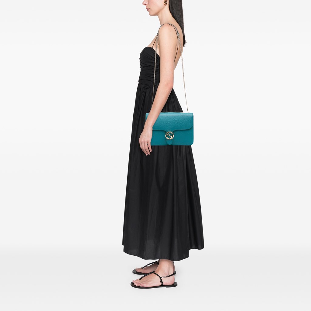 Gucci Medium Dollar Calfskin Interlocking G Crossbody - Image 13