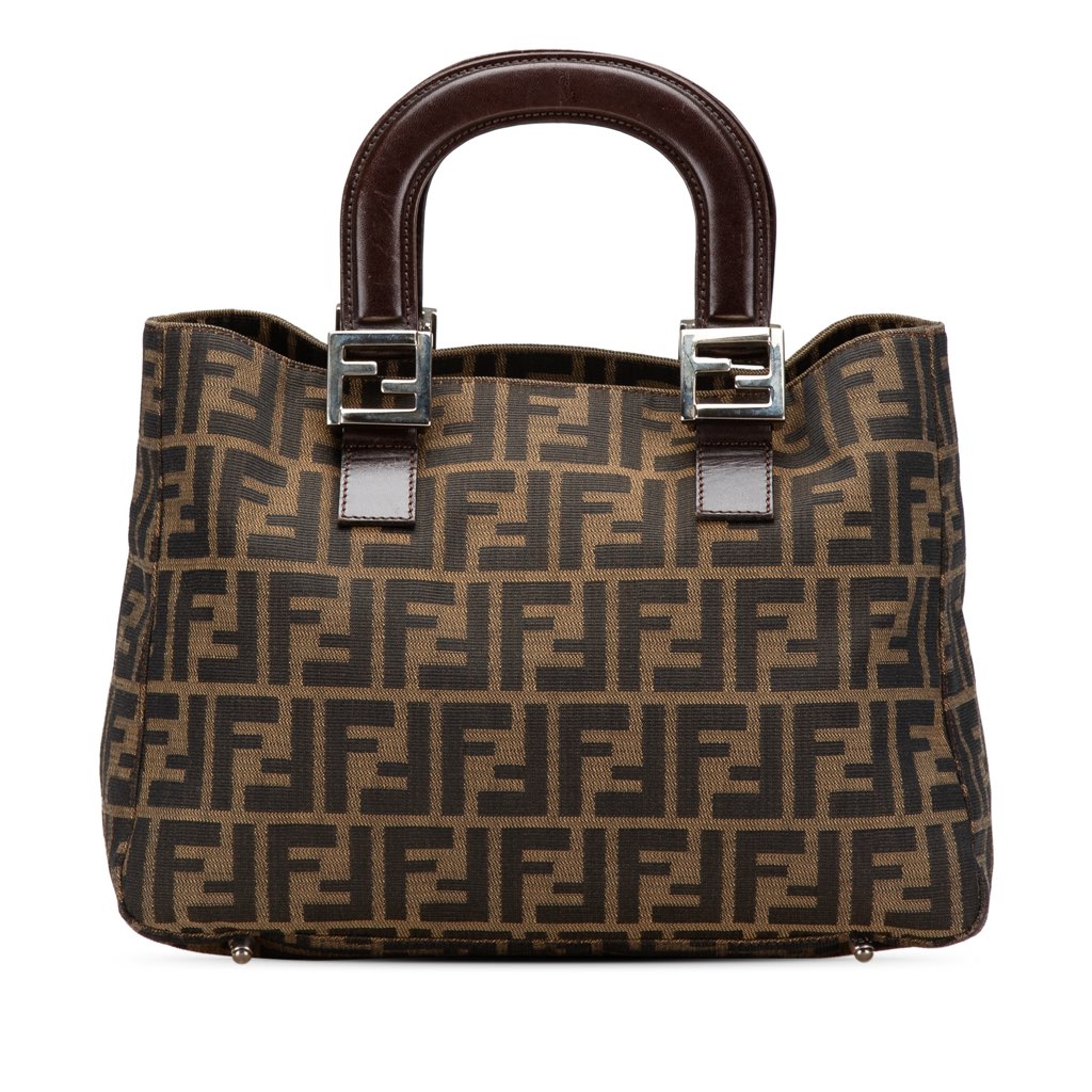 Fendi Small Zucca Canvas Twins Tote