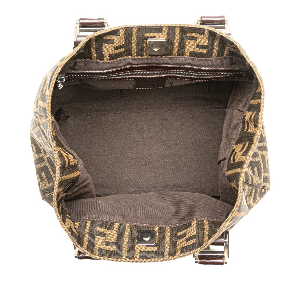 Fendi Small Zucca Canvas Twins Tote - 4