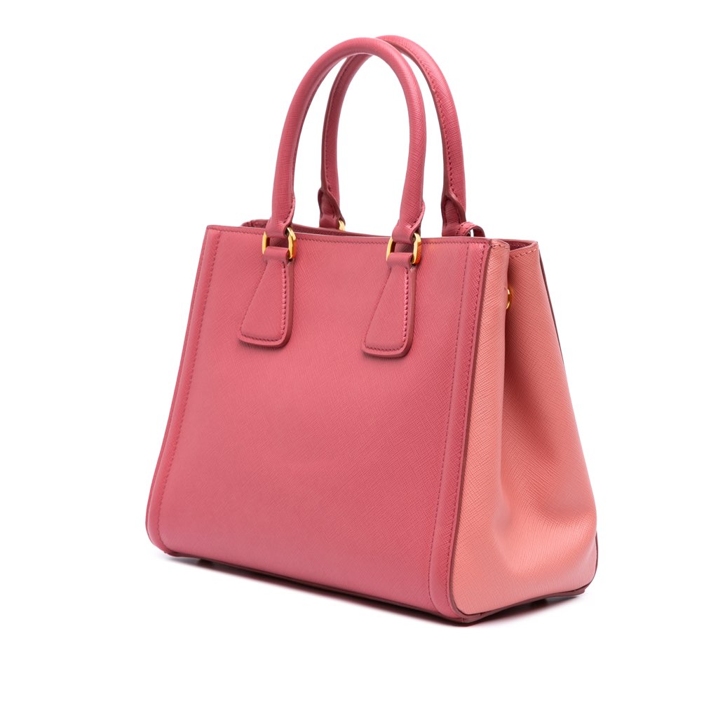 Prada Bicolor Saffiano Lux Satchel - 2