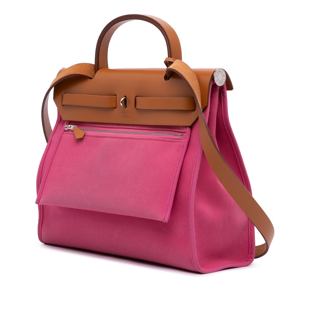 Hermès Toile Herbag Zip 31 - Back view