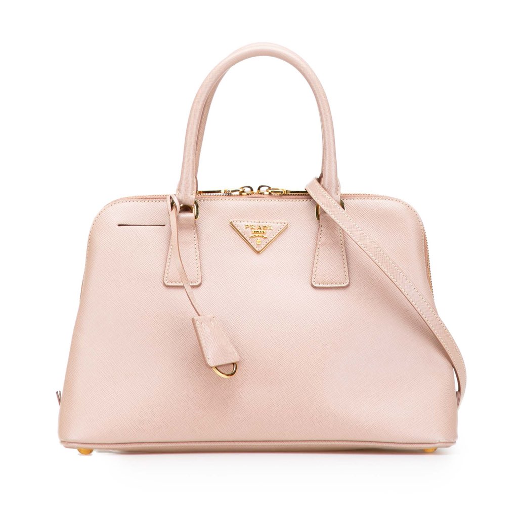 Prada Medium Saffiano Lux Promenade Satchel