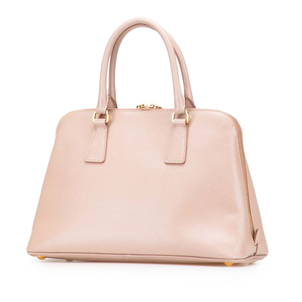 Prada Medium Saffiano Lux Promenade Satchel - Back view