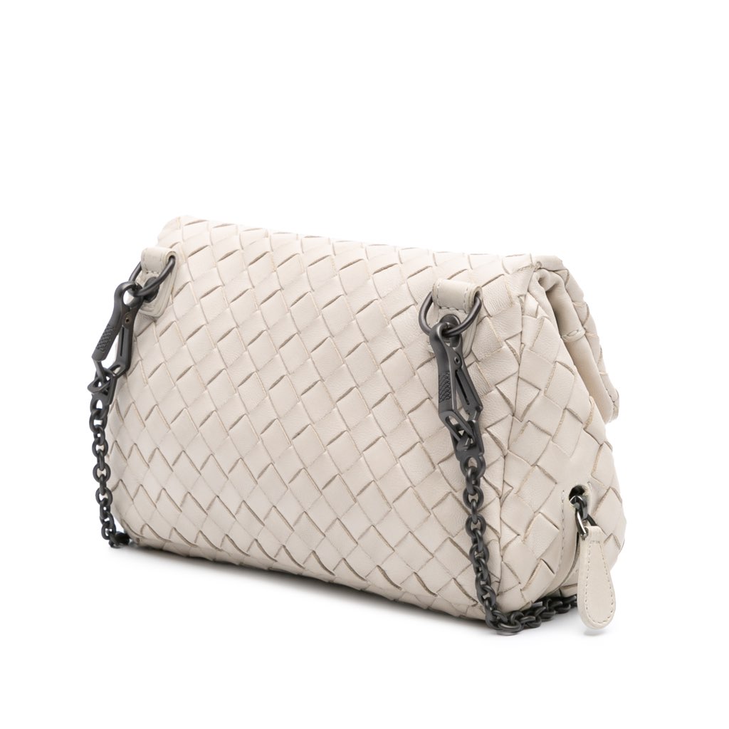 Bottega Veneta Mini Nappa Intrecciato Expandable Chain Flap Crossbody - 2