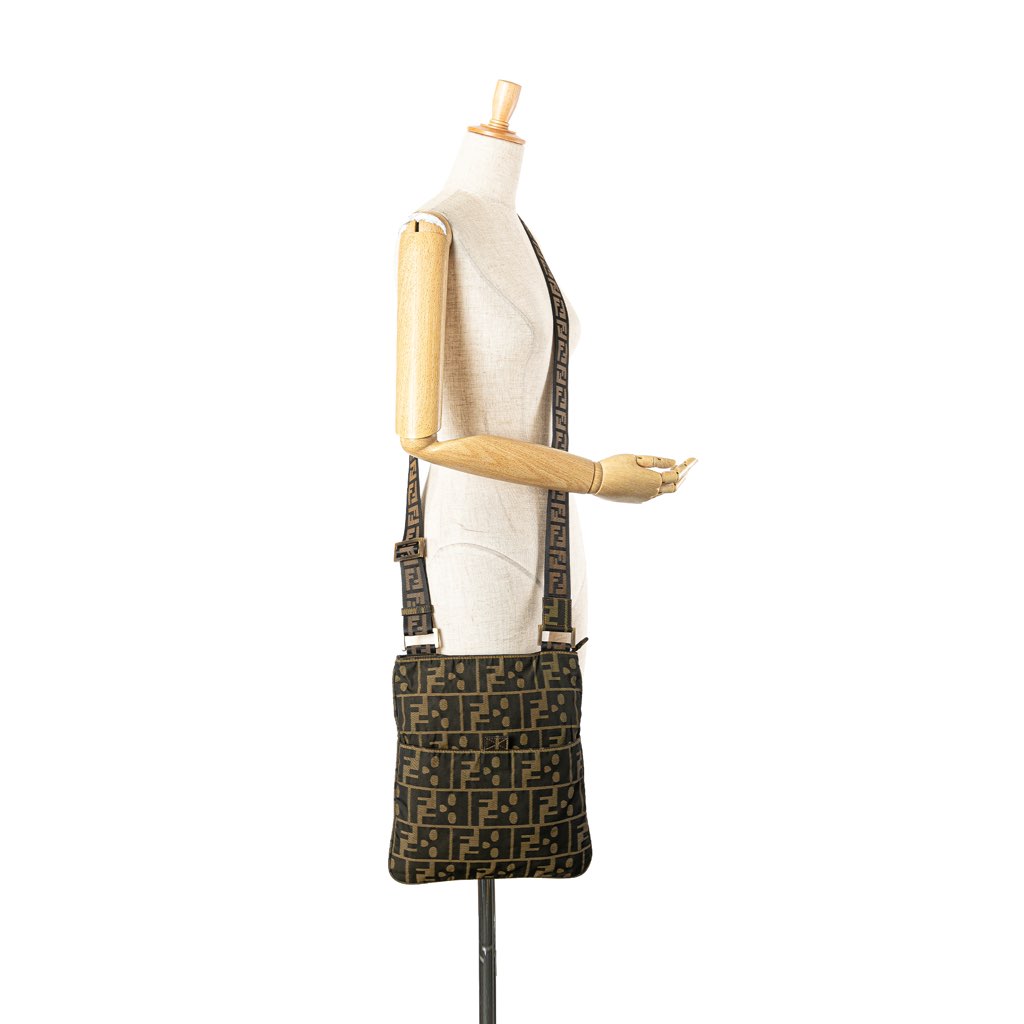 Fendi Zucca Canvas Skull Crossbody - Image 13