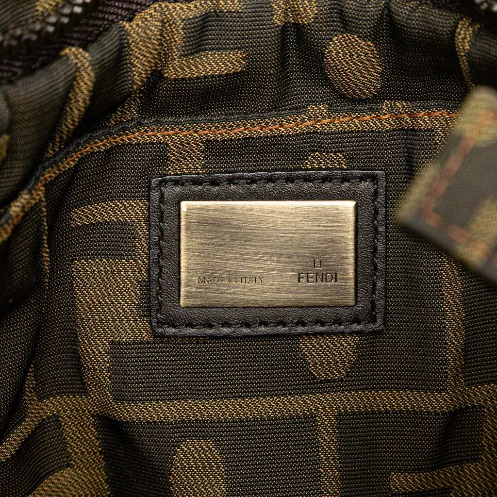 Fendi Zucca Canvas Skull Crossbody Brown Canvas Very good - Box View