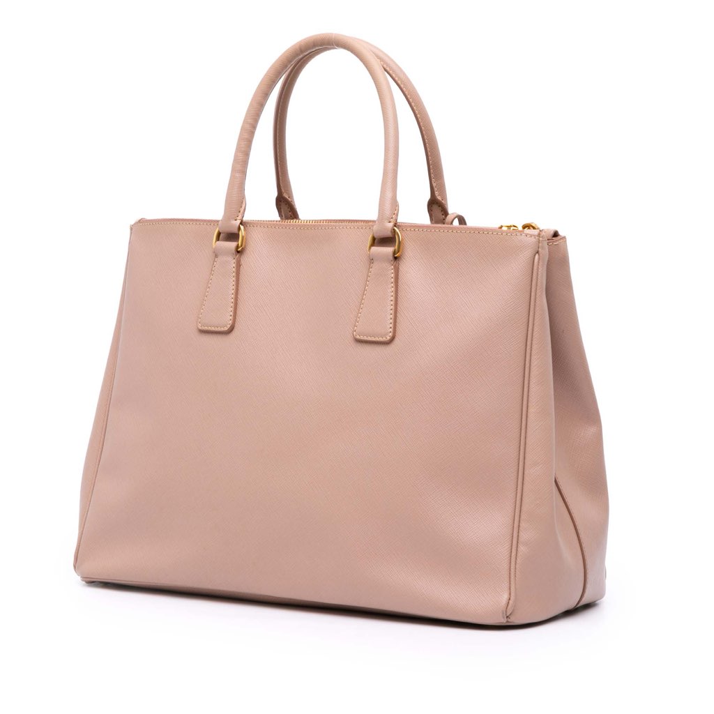Prada Large Saffiano Lux Galleria Double Zip Satchel - 2