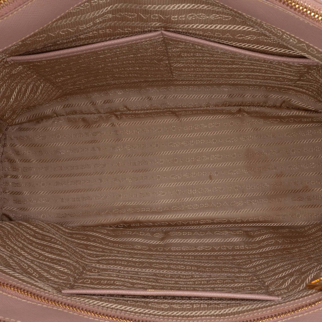 Prada Large Saffiano Lux Galleria Double Zip Satchel - 4