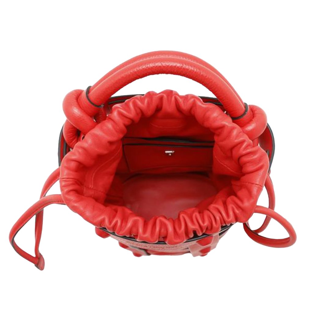 Salvatore Ferragamo Leather Cage Bucket Bag - 4