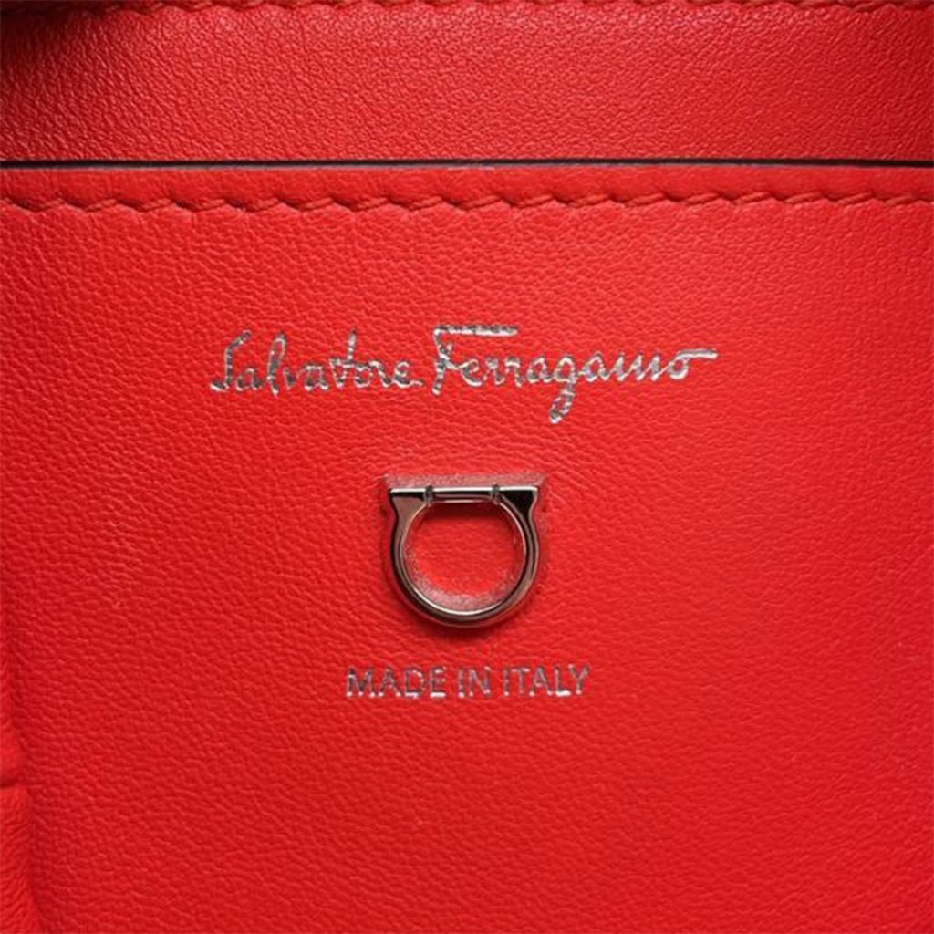 Salvatore Ferragamo Leather Cage Bucket Bag - Detail 1