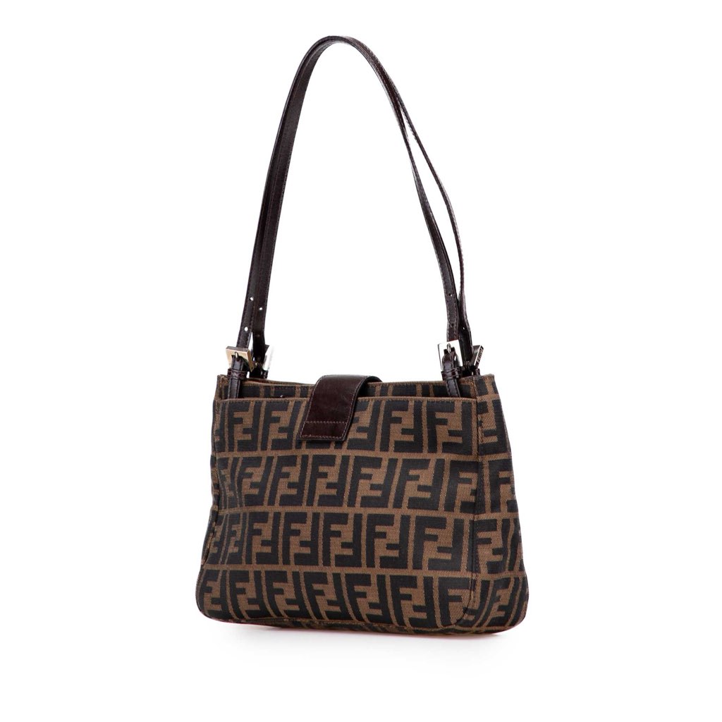 Fendi Zucca Canvas Shoulder Bag - 2