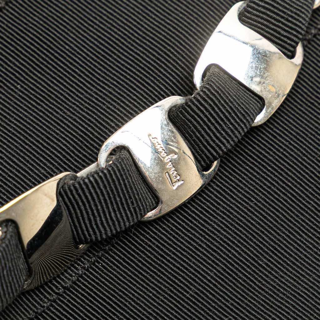 Salvatore Ferragamo Nylon Tiered Grosgrain Tote - Detail 2