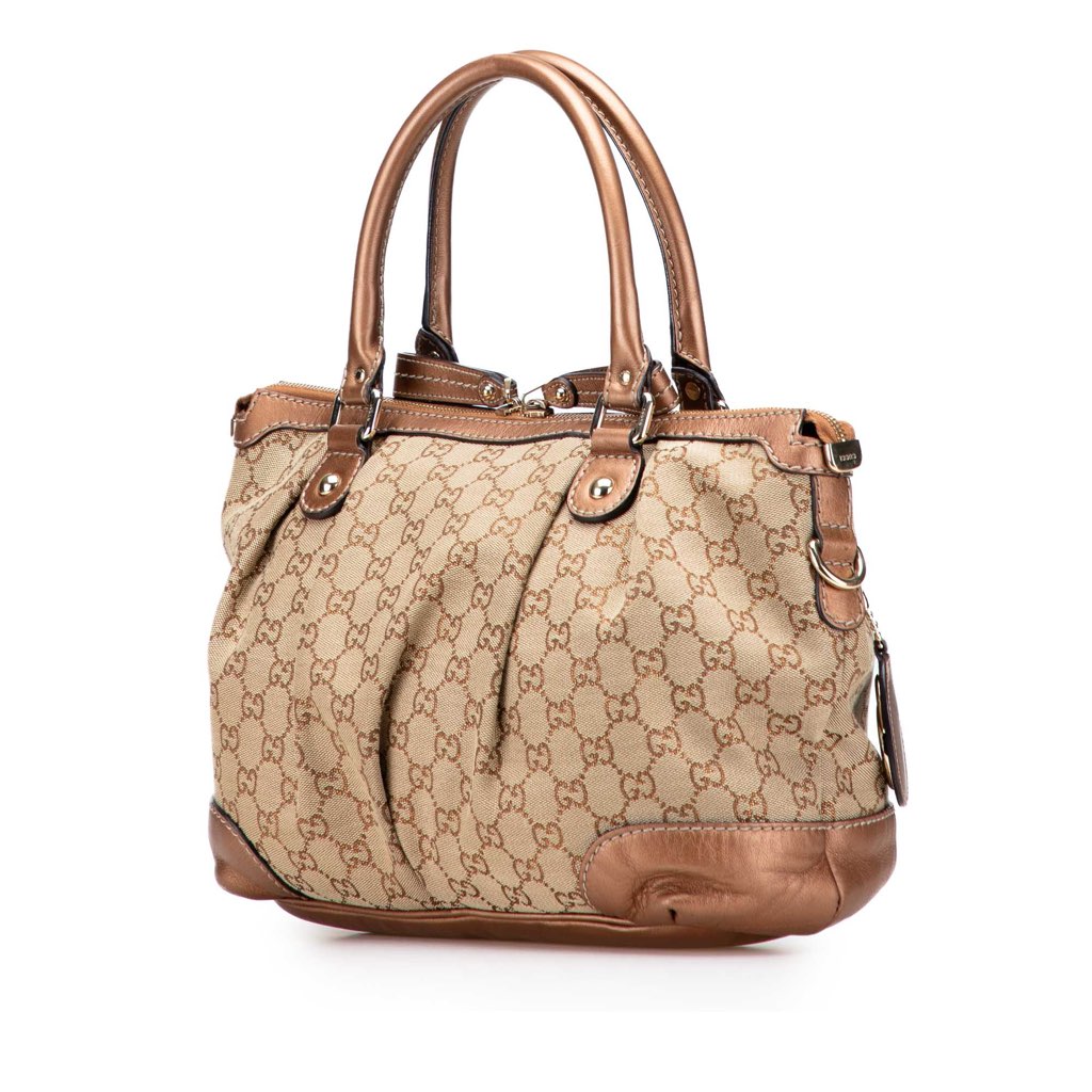 Gucci GG Canvas Sukey Satchel - Back view