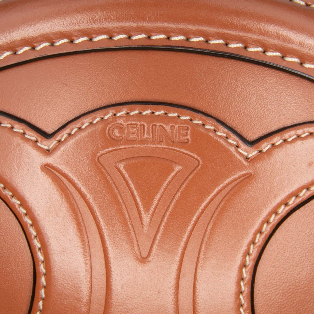 Celine Small Calfskin Cuir Triomphe Oval Crossbody - Detail 2