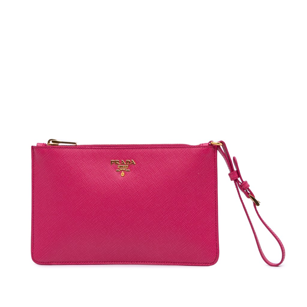 Prada Saffiano Zip Pouch