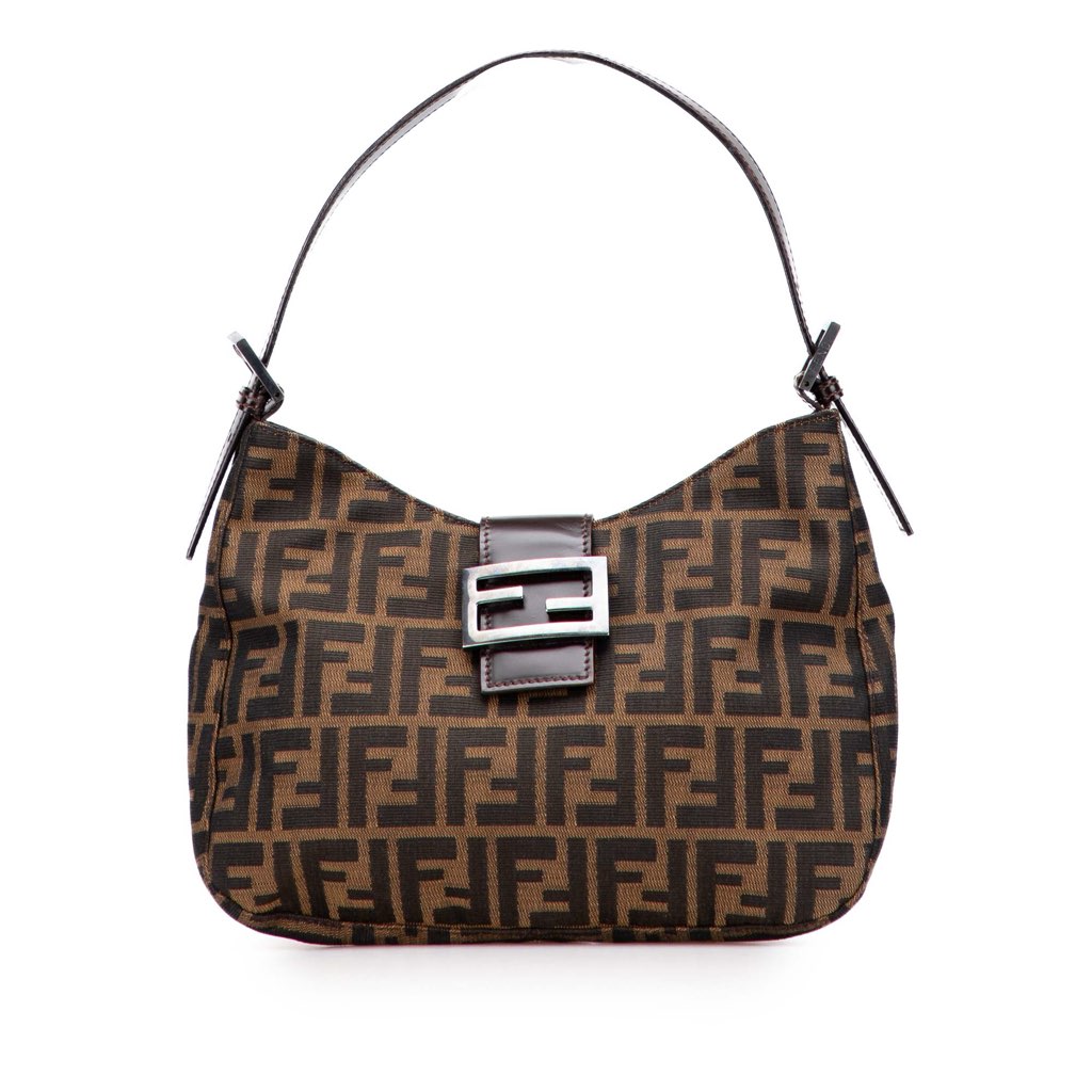 Fendi Zucca Canvas Shoulder Bag