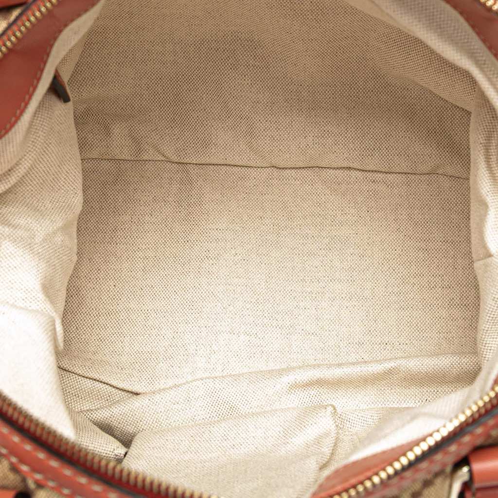 Gucci Diamante Canvas Sukey Satchel - 4