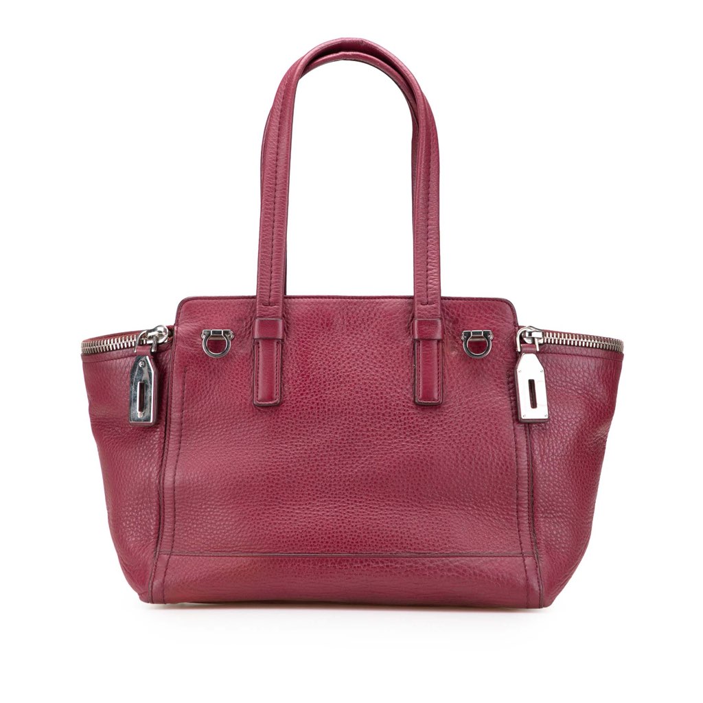 Salvatore Ferragamo Leather Verve Tote