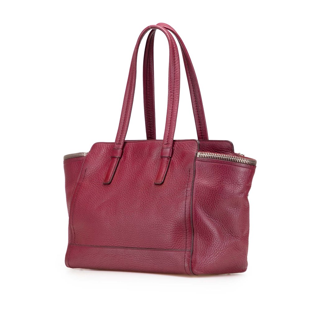 Salvatore Ferragamo Leather Verve Tote - Back view